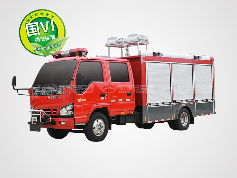 新東日牌 五十鈴600P器材消防車